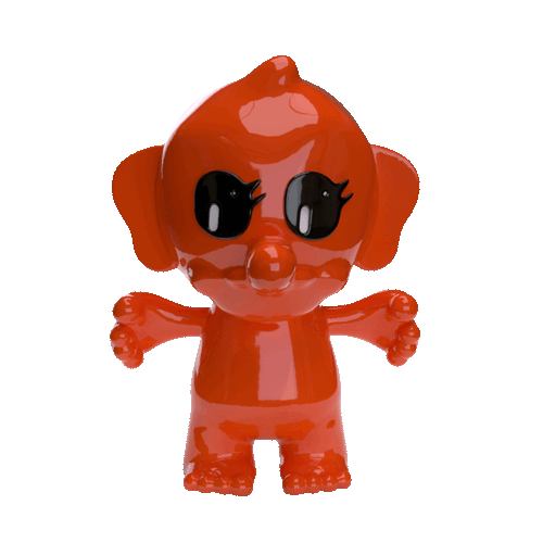 Giant Trollibu Art Figure – Orange