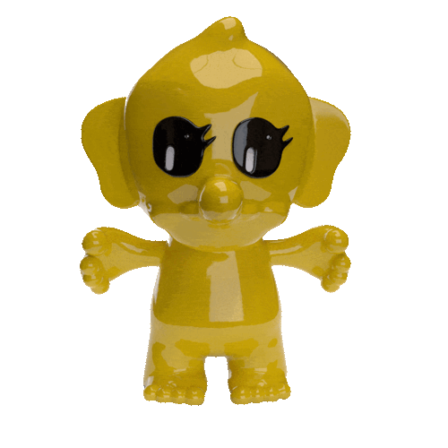 Giant Trollibu Art Figure – Yellow