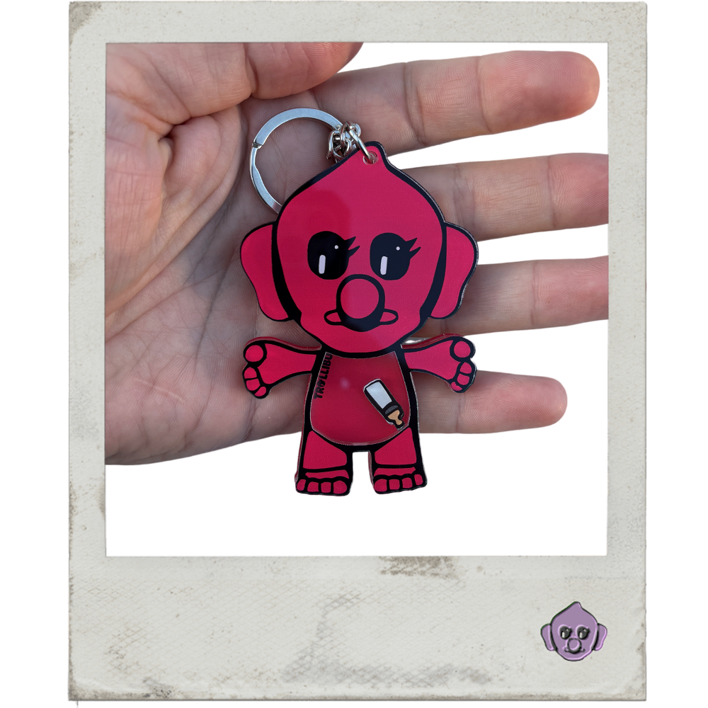 Purse Charm Shaker – Flamingo