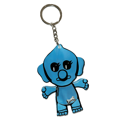 Purse Charm Shaker – Blue