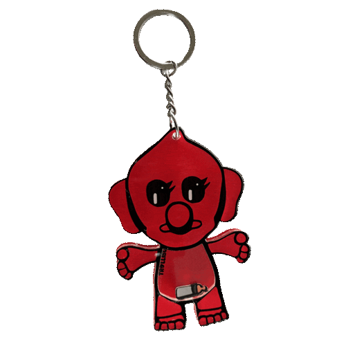 Purse Charm Shaker – Flamingo