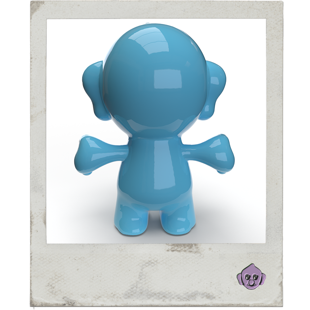 Giant Trollibu Art Figure – Blue