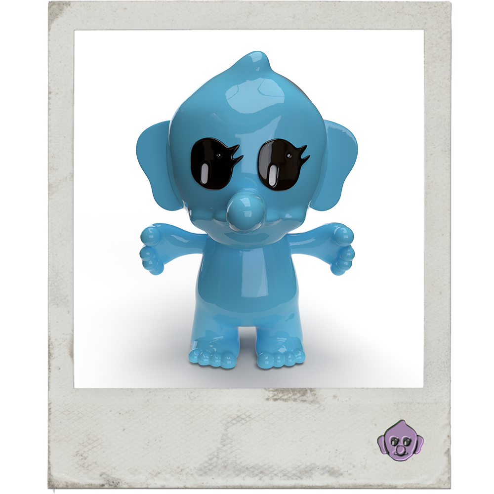 Giant Trollibu Art Figure – Blue
