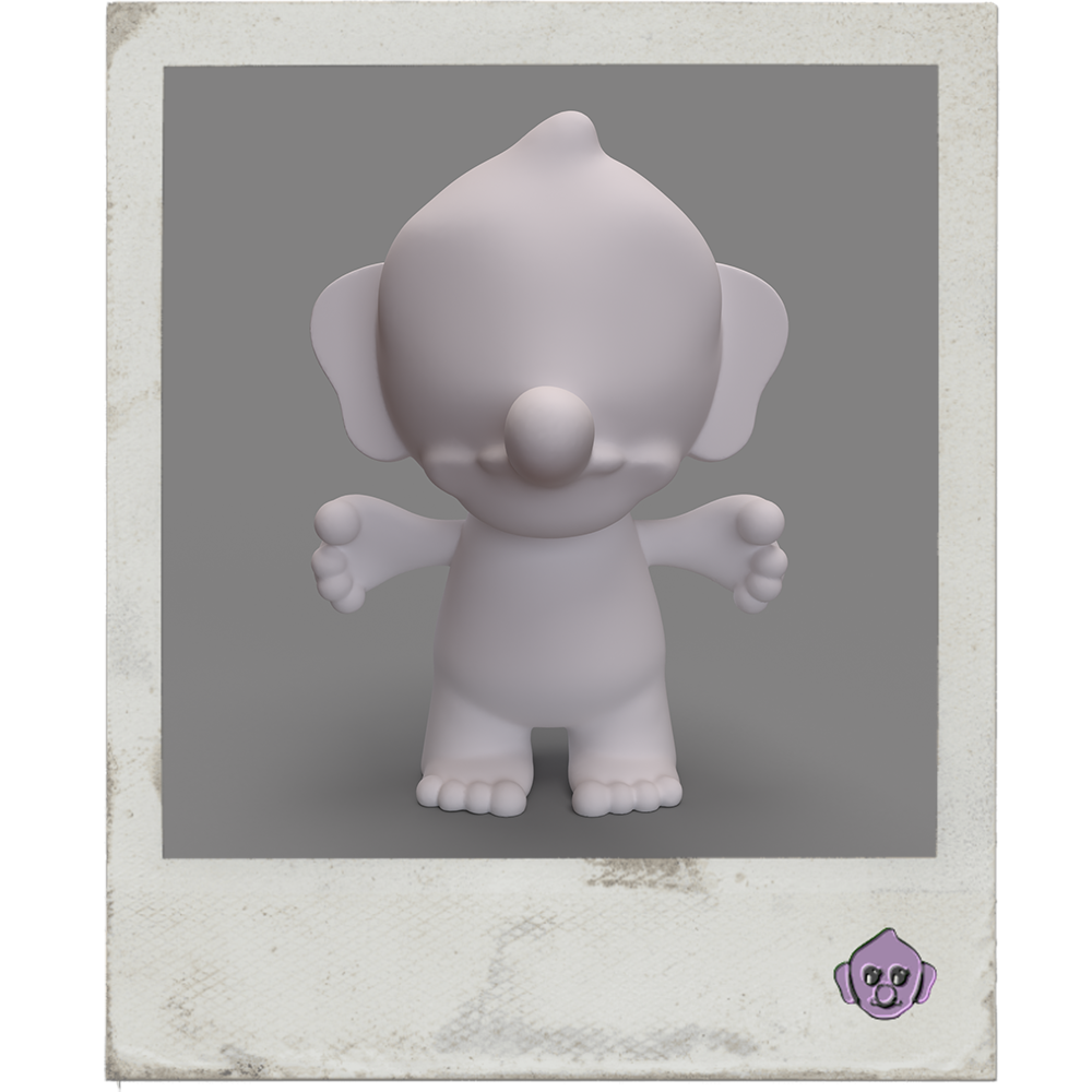 DIY Giant Trollibu Art Figure – Blank