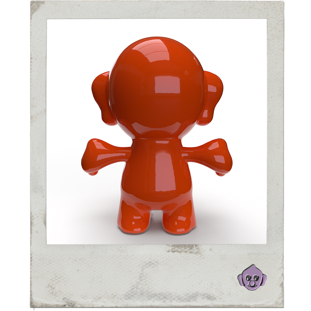 Giant Trollibu Art Figure – Orange