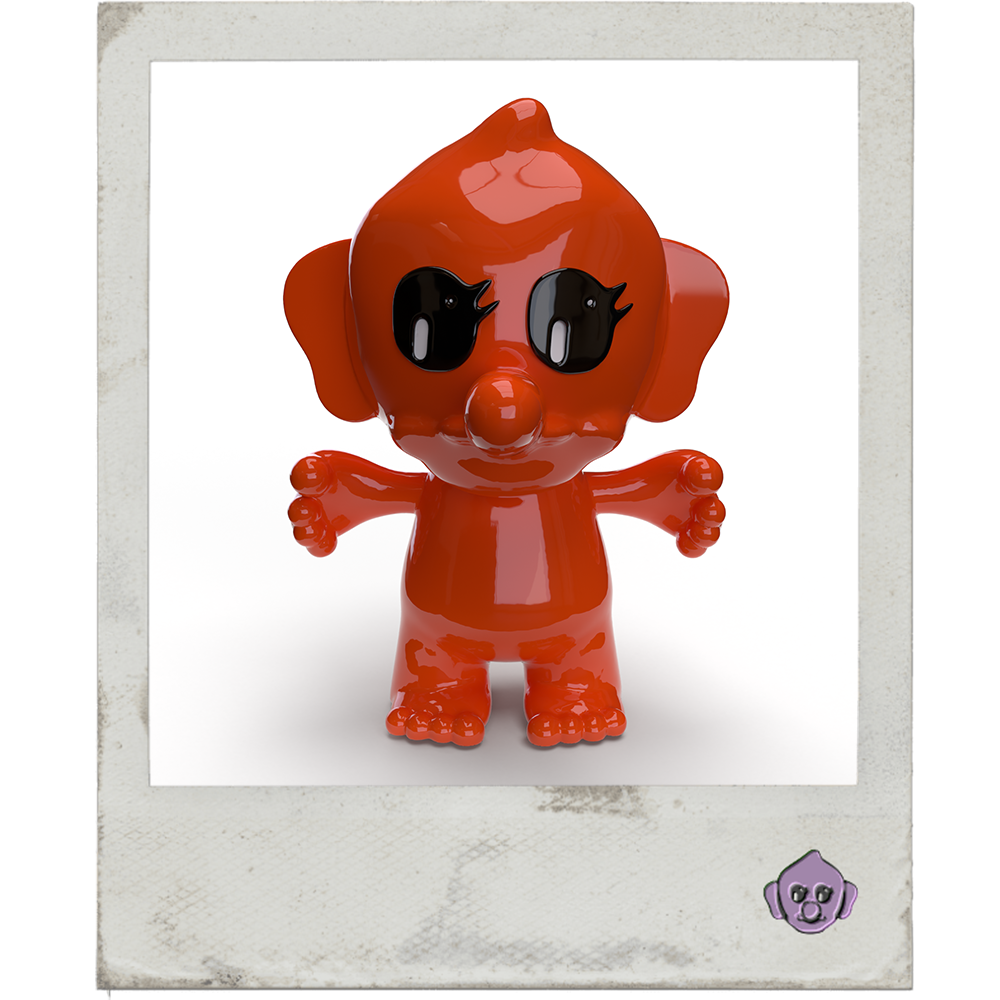 Giant Trollibu Art Figure – Orange