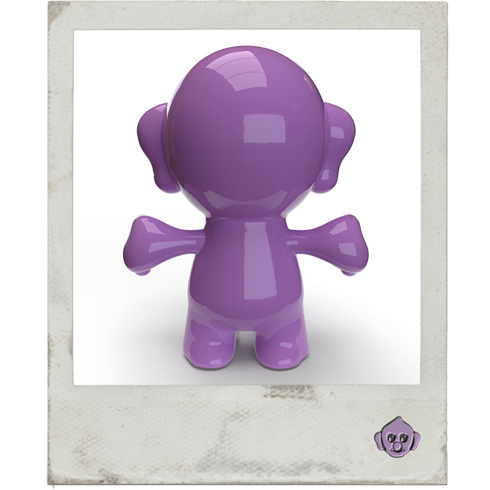 Giant Trollibu Art Figure – Lavender