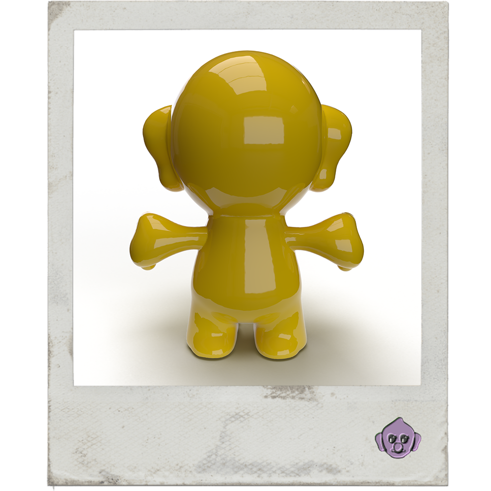 Giant Trollibu Art Figure – Yellow